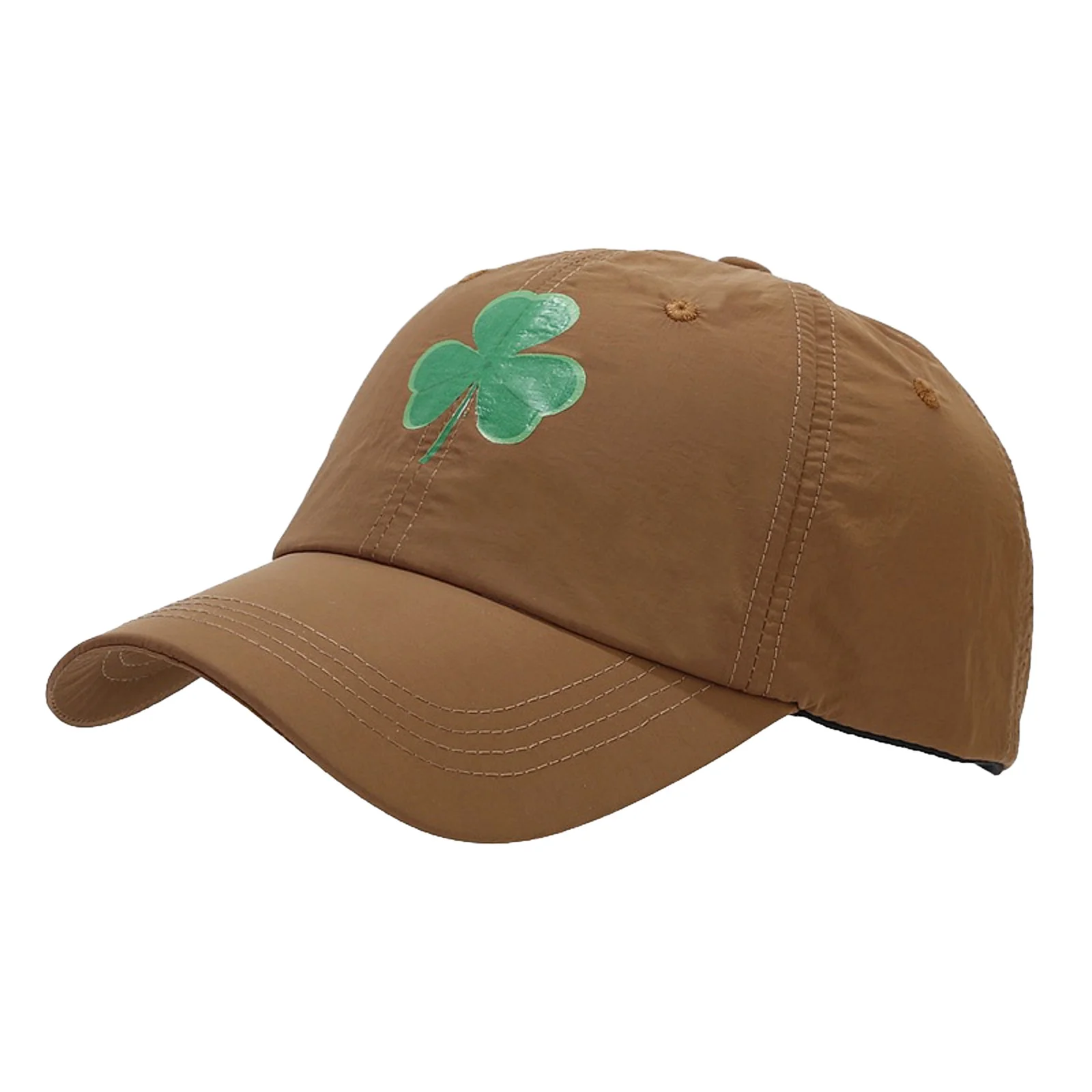 Multi Layer Gaiter Three Leaves Pattern Baseball Cap Tongue Outdoor Sun Hat