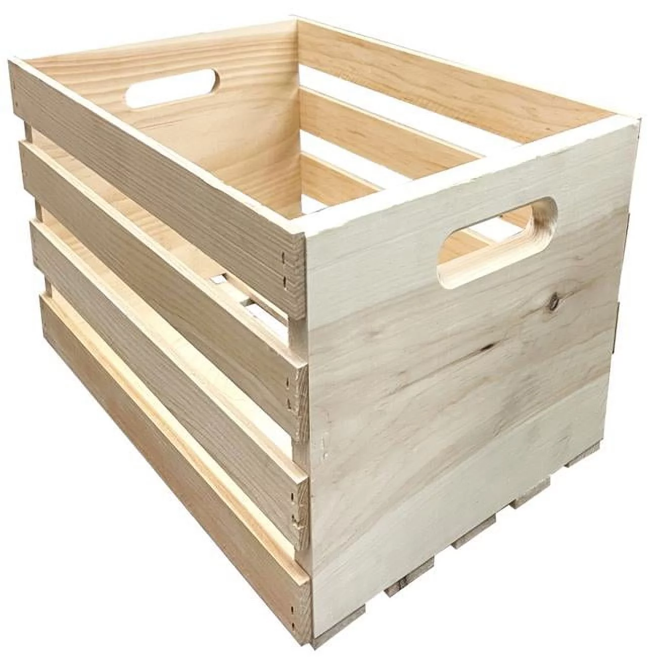 Demis Products 5026612 9.56 x 12.5 x 18 in. Storage Crate, Natural - Pack of 3