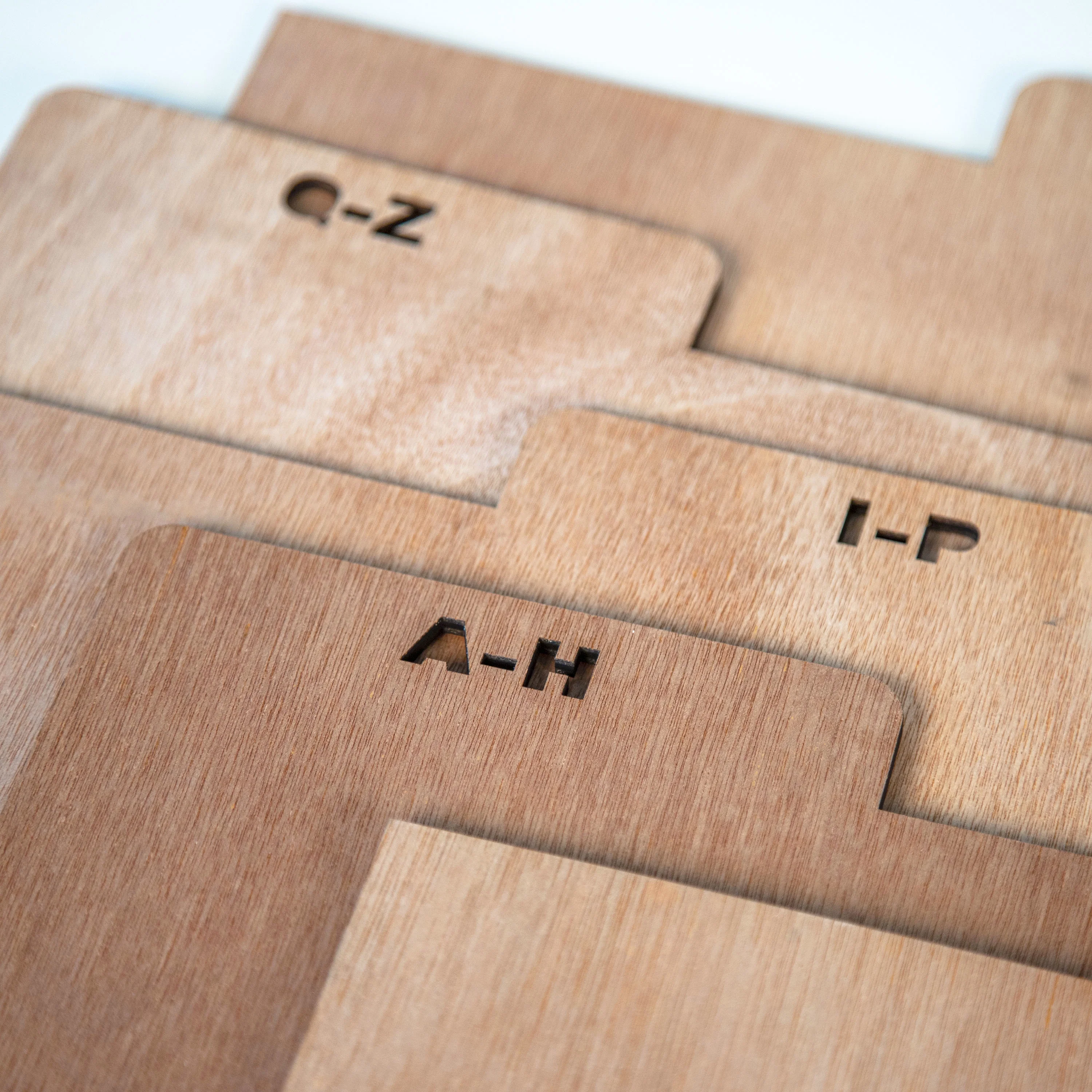 Crosley A-Z Wood Record Crate Dividers