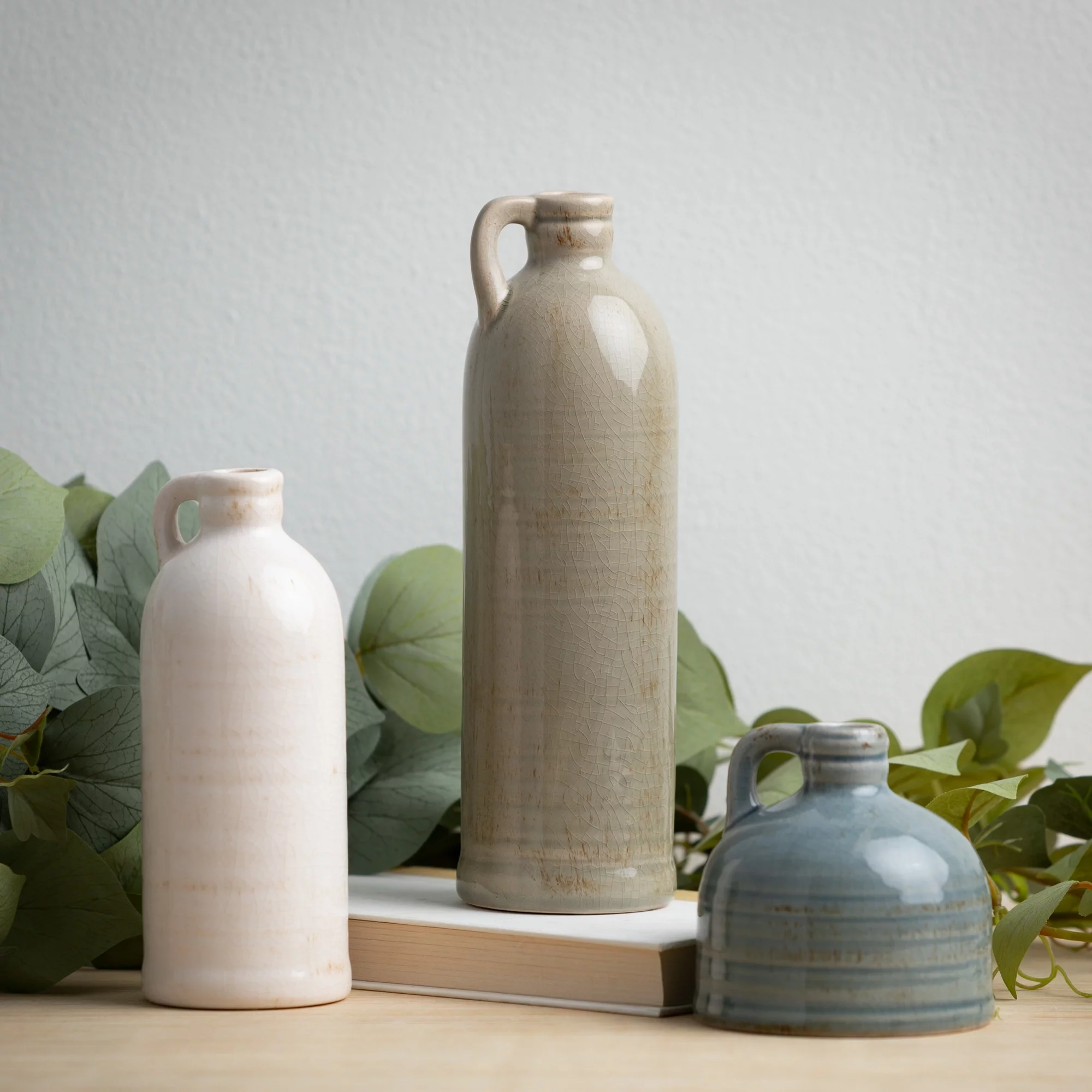 Sullivans Set of 3 Ceramic Jug Vases 10