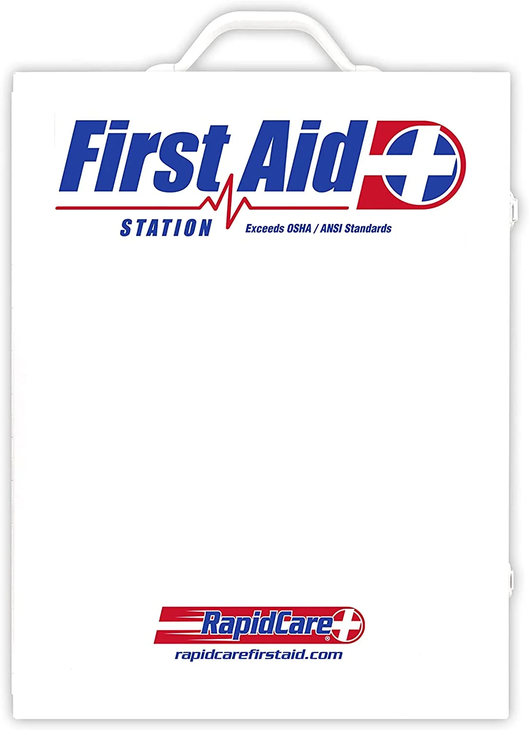 Rapid Care First Aid 80094 3 Shelf ANSI/OSHA Compliant All Purpose First Aid Cabinet Wall Mountable