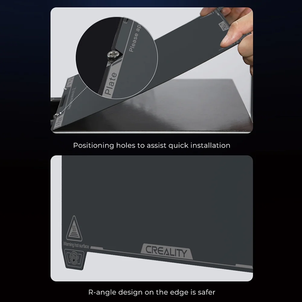 Printing Platform,Pei Build Plate Soft K1c 3d Printer Temperature Resistance K1c Smooth Model Removal Temperature Resistance Suitable K1c Plate Resistance With K1c With Plate