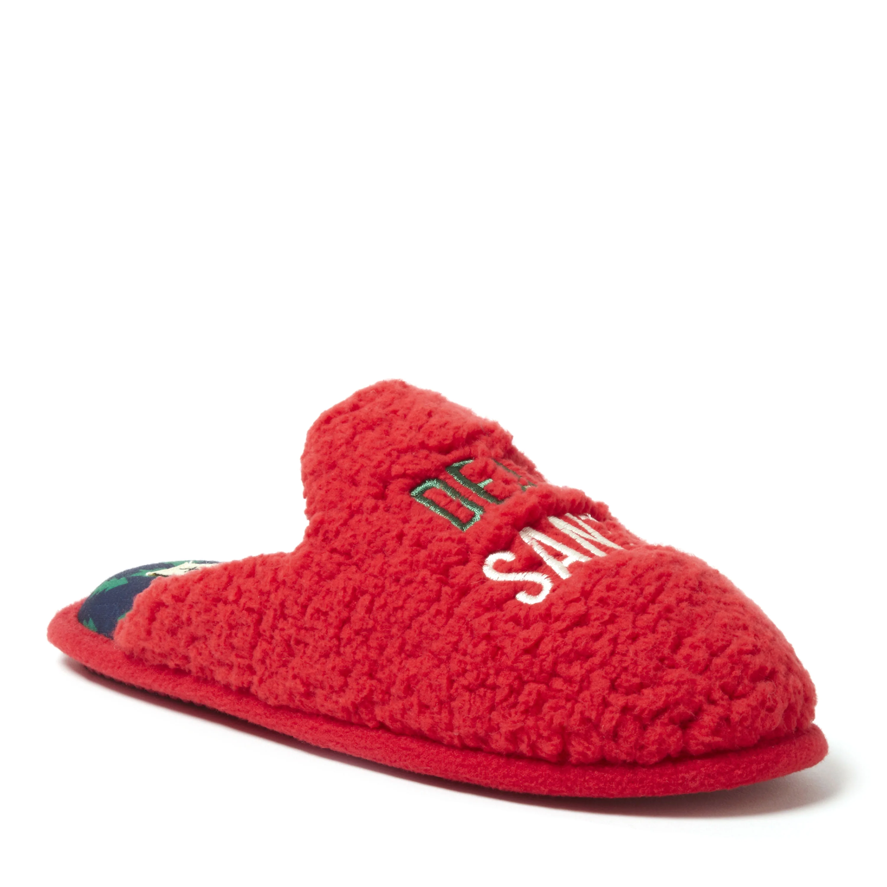 Dearfoams Cozy Comfort Women's Teddy Novelty Scuff Slippers