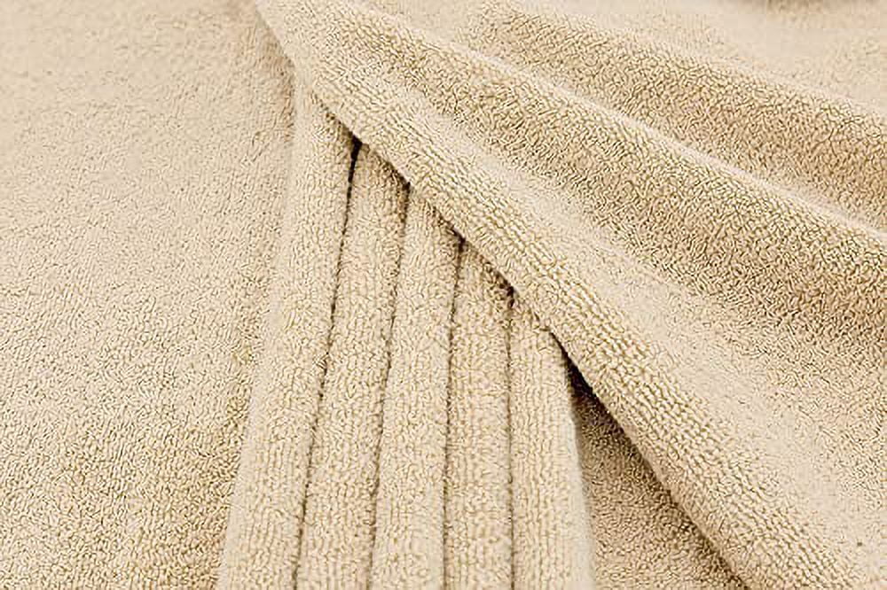 American Soft Linen 100% Cotton 40x80 Oversized Bath Towel, Sand Taupe