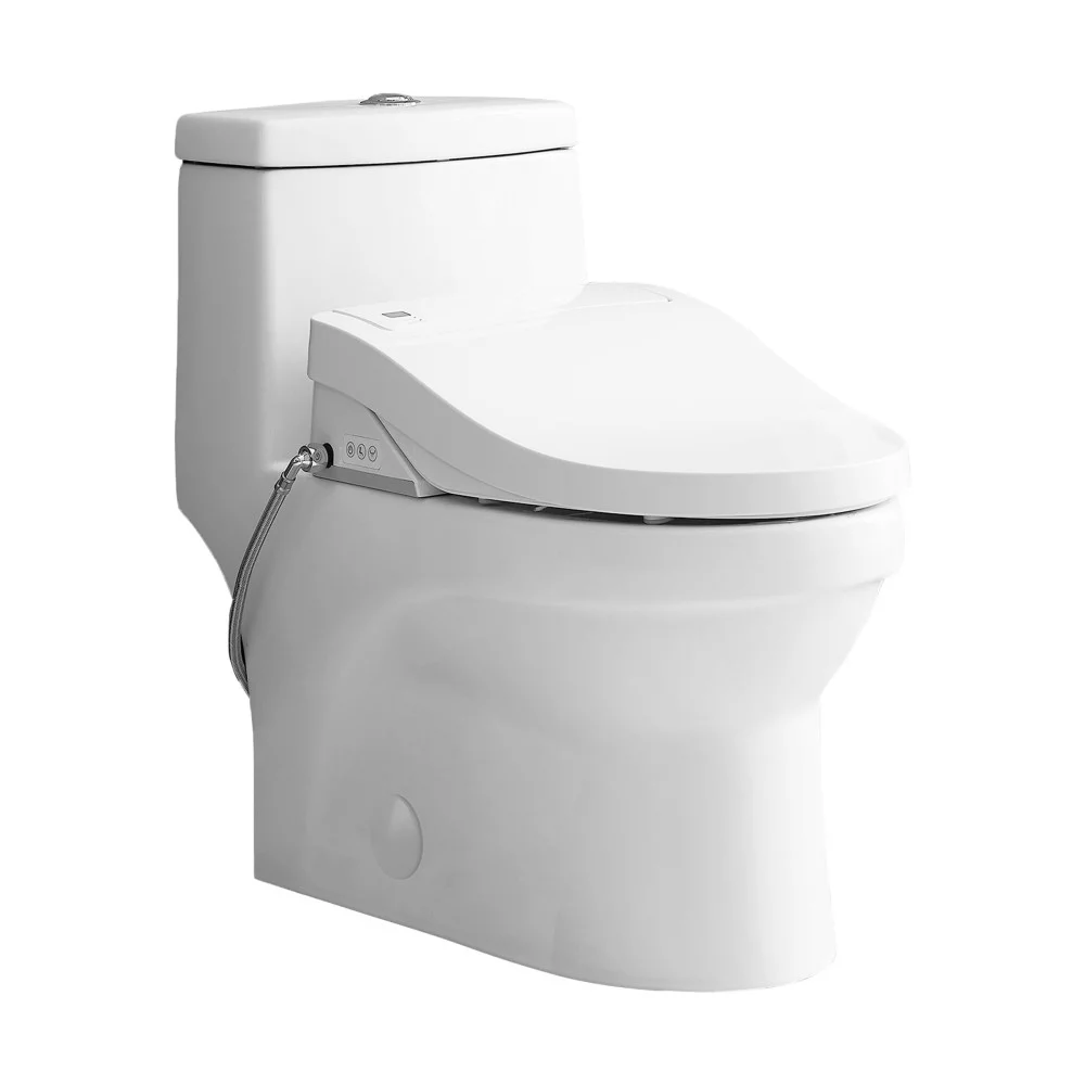 Swiss Madison Virage Ceramic One-Piece Toilet with Vivante Elongated Smart Seat 1.1/1.6 Gpf