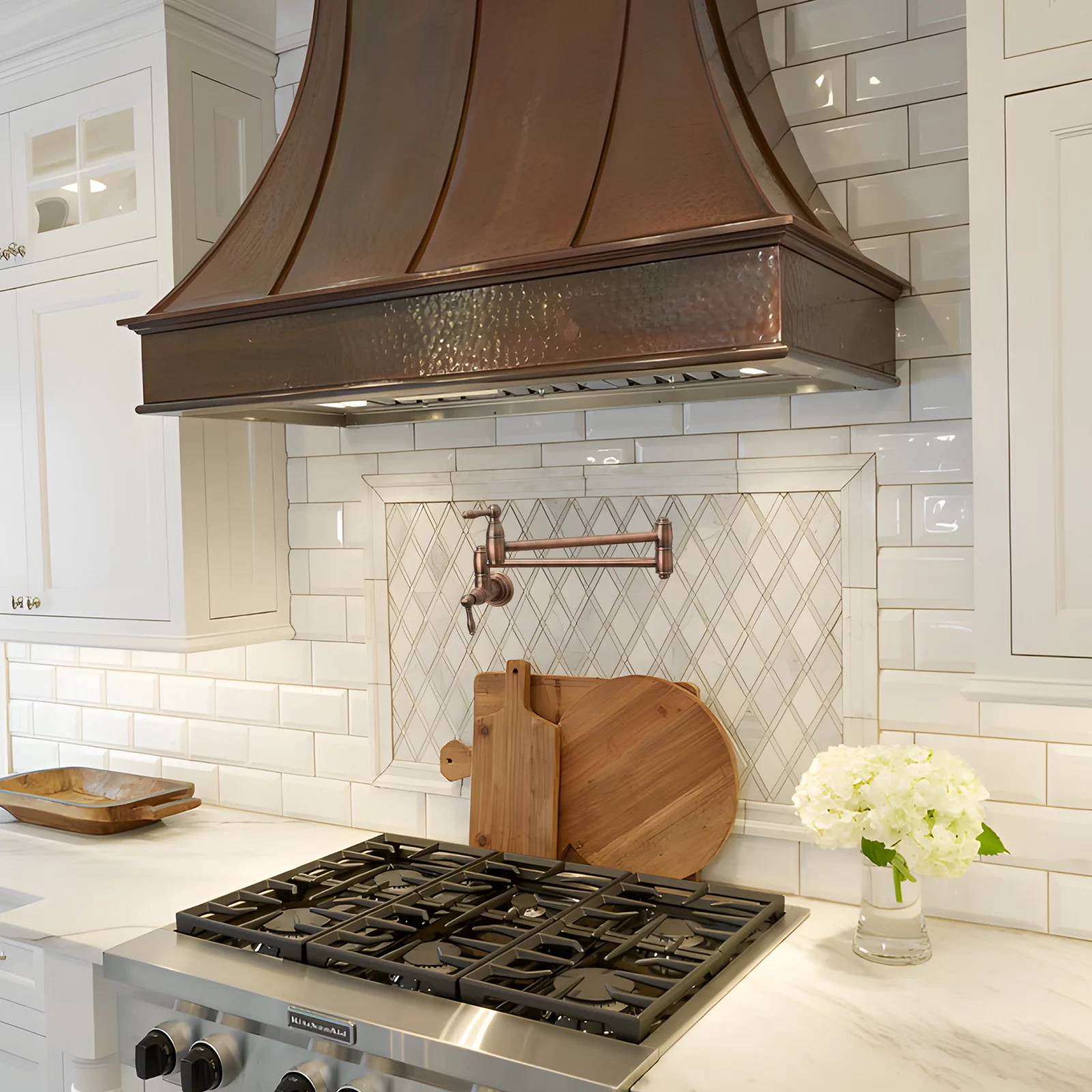 Akicon Pot Filler Kitchen Faucet Wall-Mounted - Antique Copper