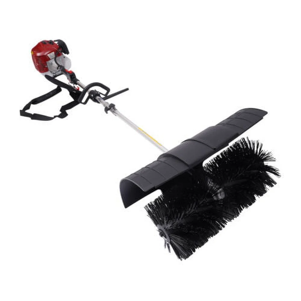 Handheld Walk Behind Sweeper 52cc 2Stroke Gas Power Broom Cleaning Driveway Tool