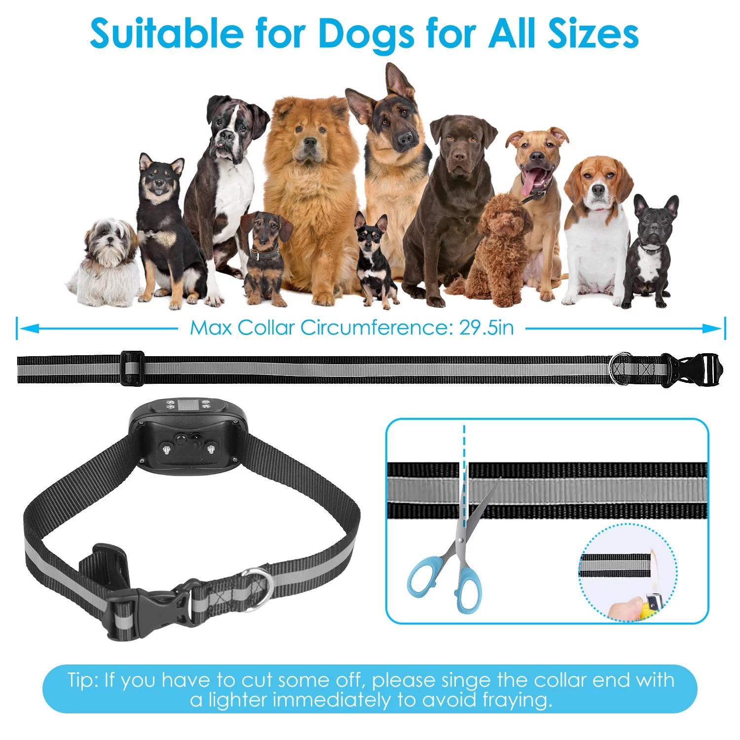 iMounTEK GPS Wireless Dog Fence 98-3280FT, Outdoor Pet Electric Fencing Dog Training Collar Rechargeable for Small Medium Large Dogs