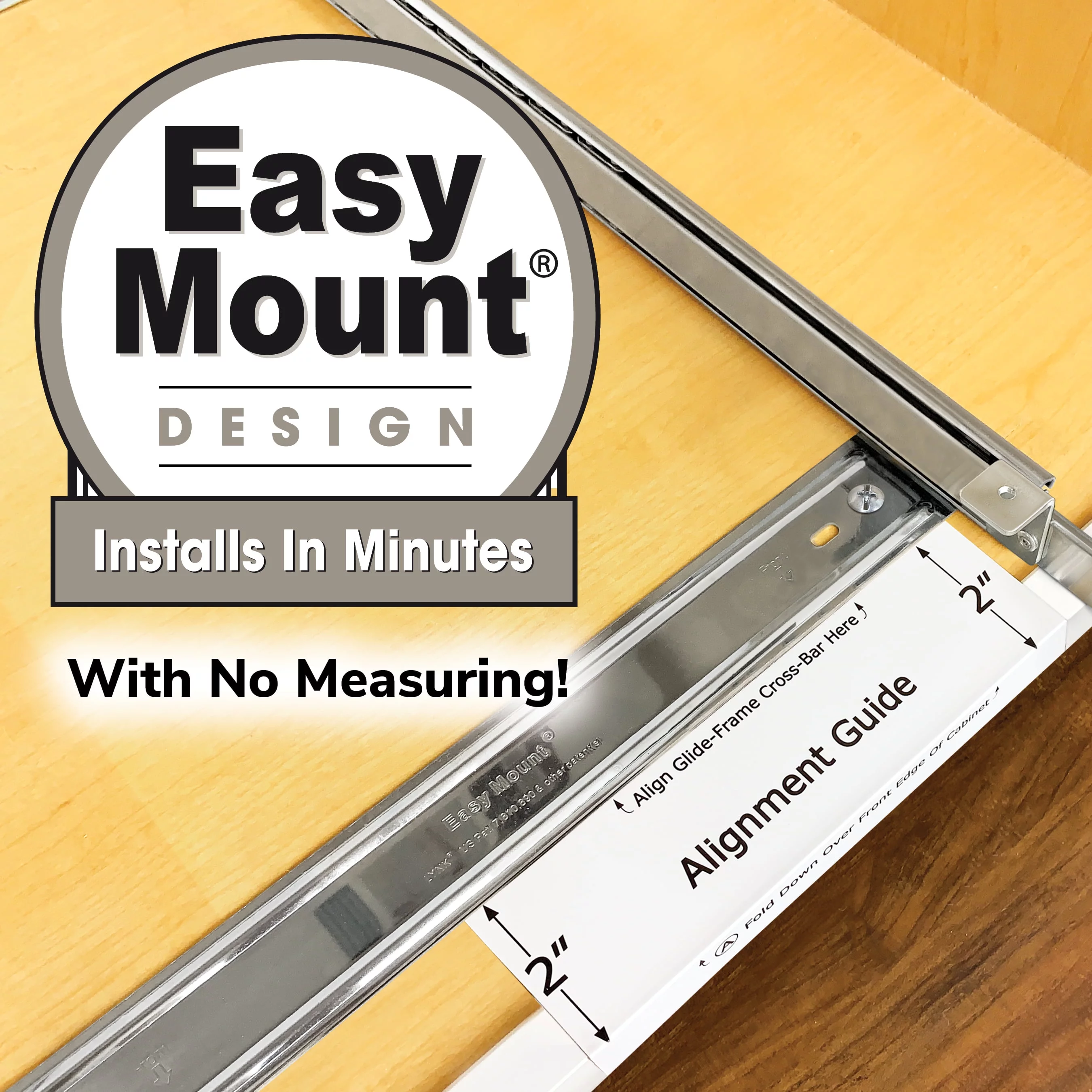 LYNK PROFESSIONAL® Slide Out Pan and Pot Lid Organizer for Cabinet - Pull Out Lid Organizer for Cabinet - Lifetime Limited Warranty - 7.25 inch wide x 21 inch deep - Chrome