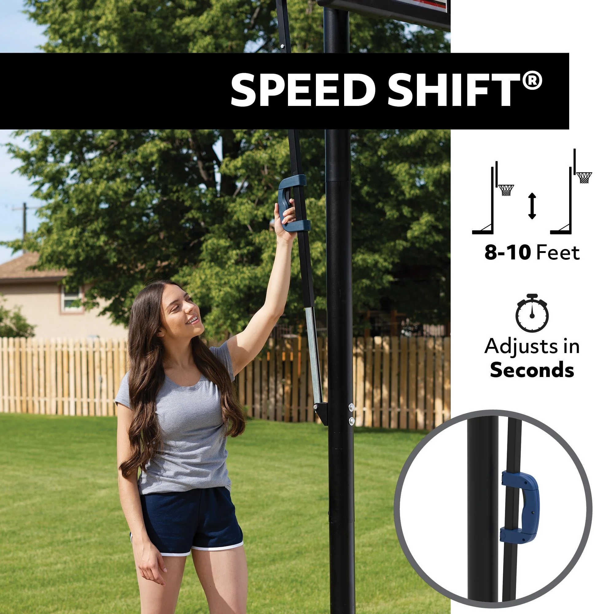Lifetime Adjustable Portable Basketball Hoop (50-Inch Polycarbonate) - 90271