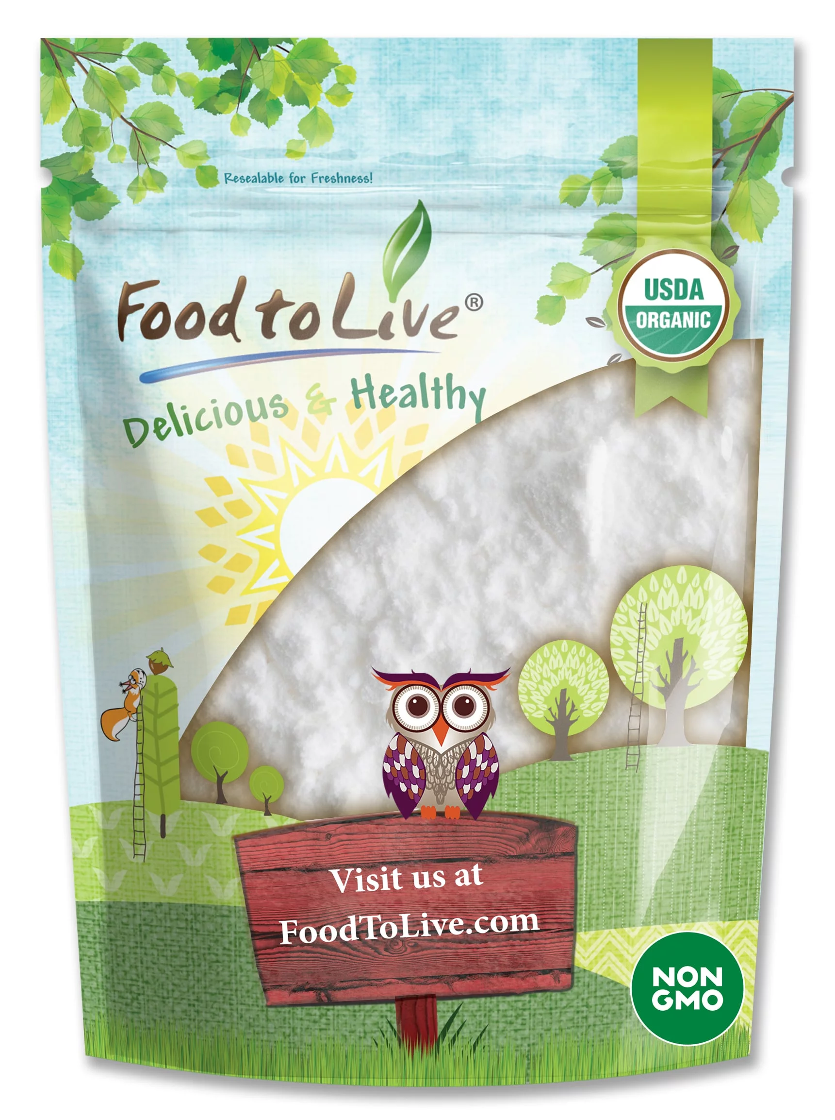 Organic Arrowroot Powder, 5 Pounds — Non-GMO, Raw, Vegan — by Food to Live