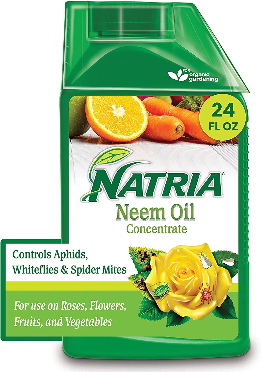 Natria 706240A Organic Plant Protection From Pests and Diseases Neem Oil Concentrate 24 Oz, 24-Ounce NEW