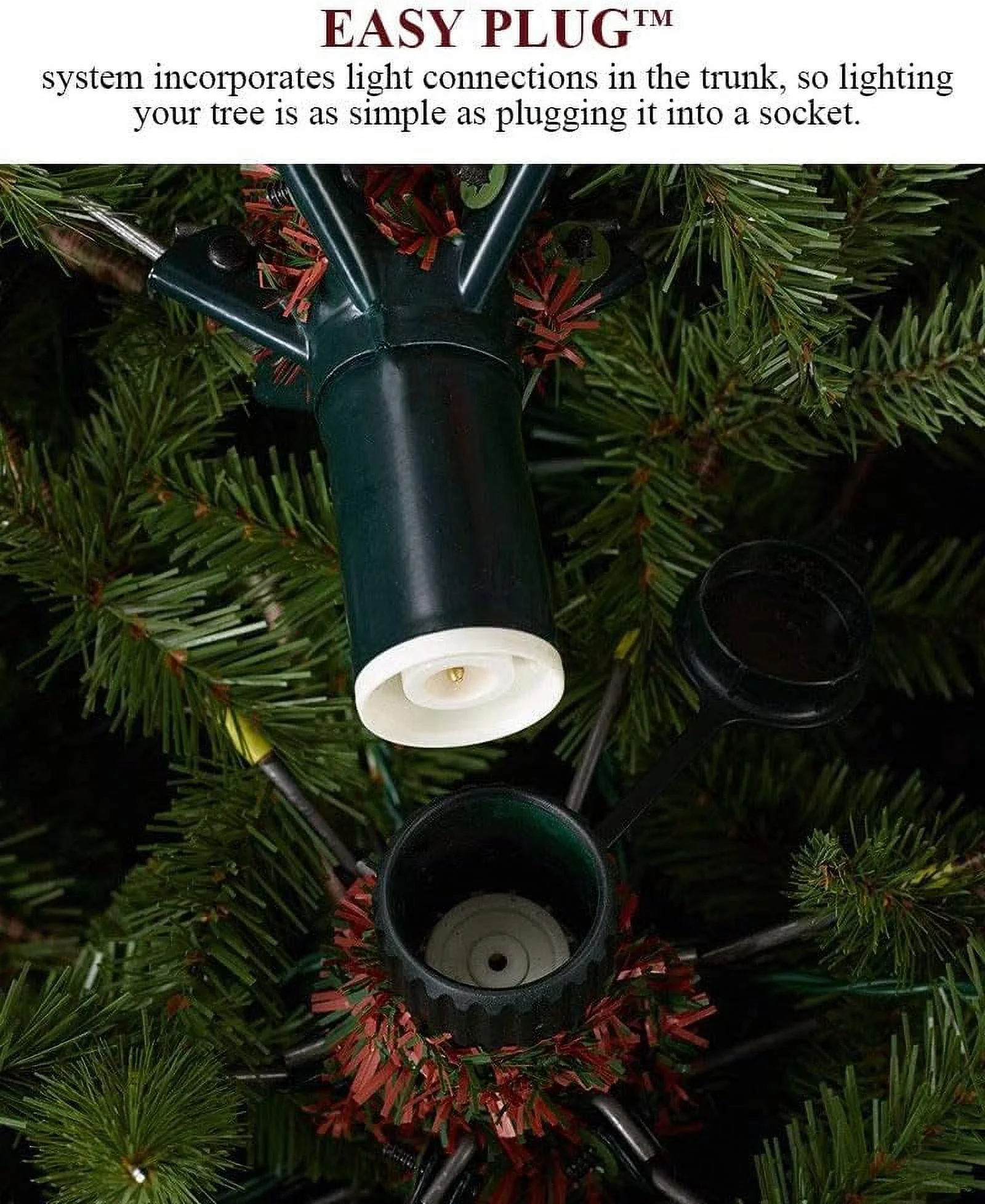 6Ft Prelit Classic Blue Spruce Artificial Christmas Tree With Customizable Twinkly LED Lights