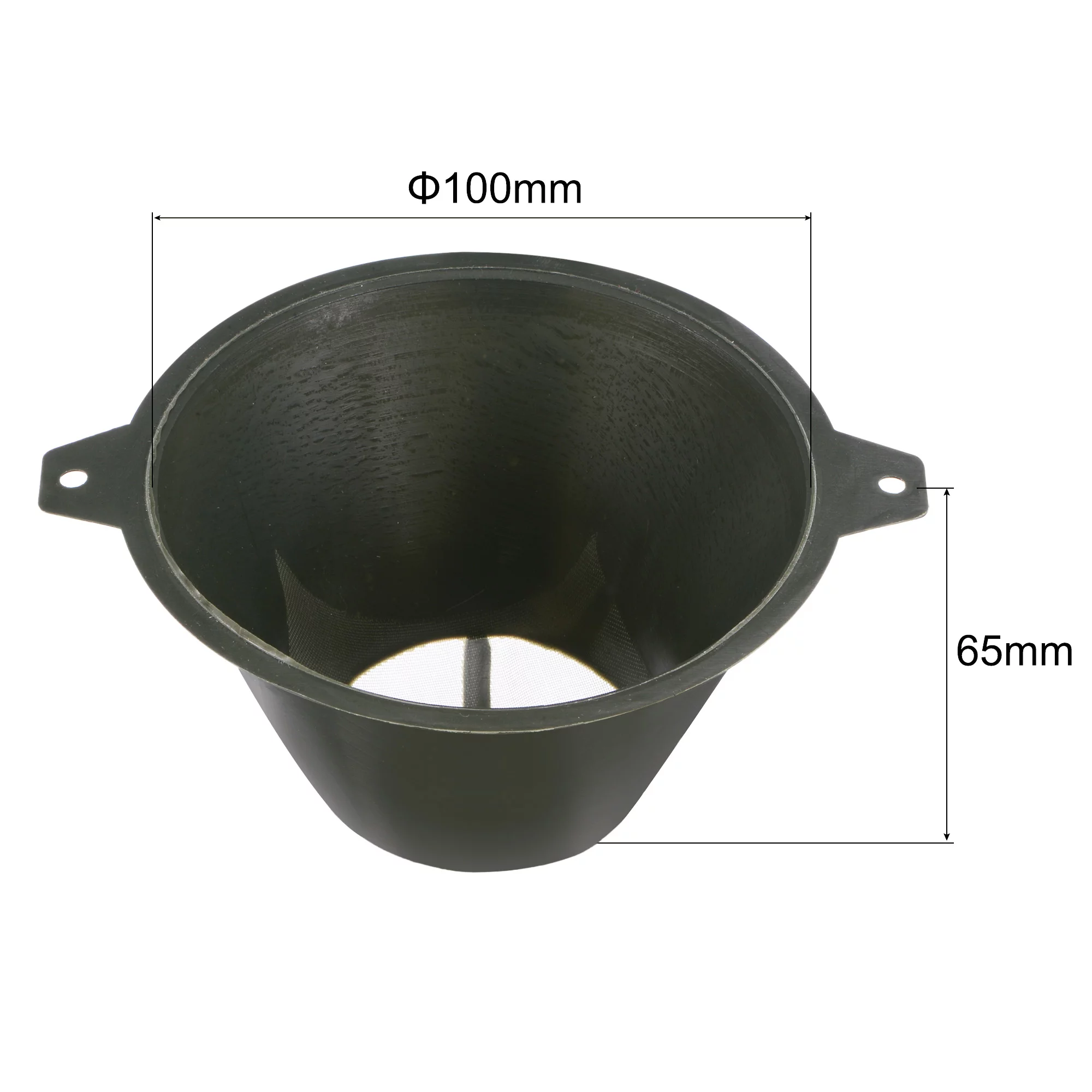 Uxcell 10Pcs 150 Micron 100mmx65mm Cone Paint Screen Funnel Metal Mesh Dark Green Paint Strainer