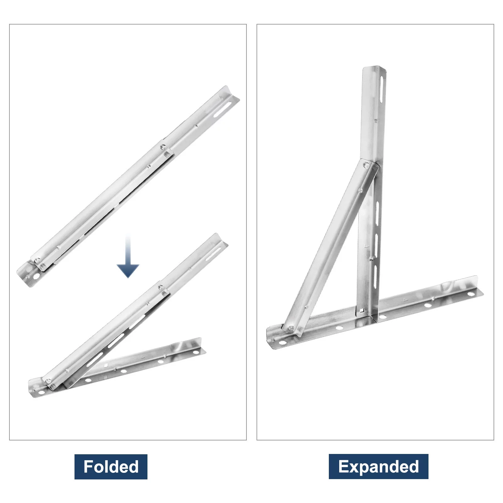 Uxcell Mini Split Wall Mounting Bracket for 9k to 24k BTU Air Conditioner Heat Pump Up to 400Lbs