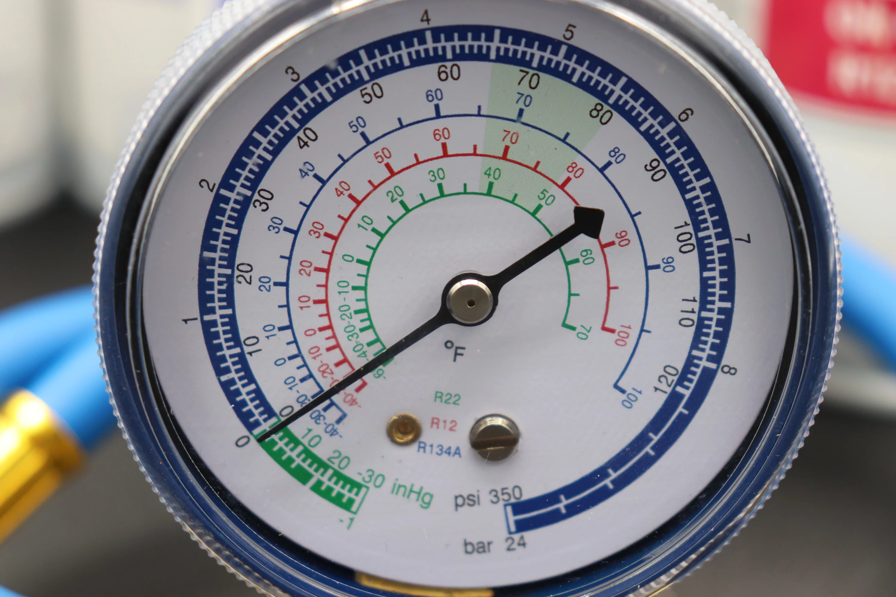 Arctic air for R12, Proseal, and Oil Charge for R-12a systems with gauge