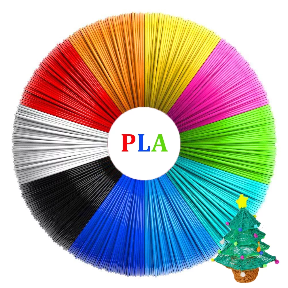 PLA 3D Pen Printer Filament, 10 Colors 16.4ft 1.75mm Diameter Gift for Kids Adult Christmas Birthday