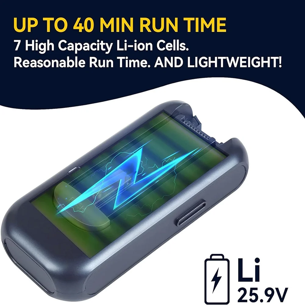 AIRWOX Cordless Vacuum Cleaner 350W Lightweight Stick Vacuum with Floor Lights US