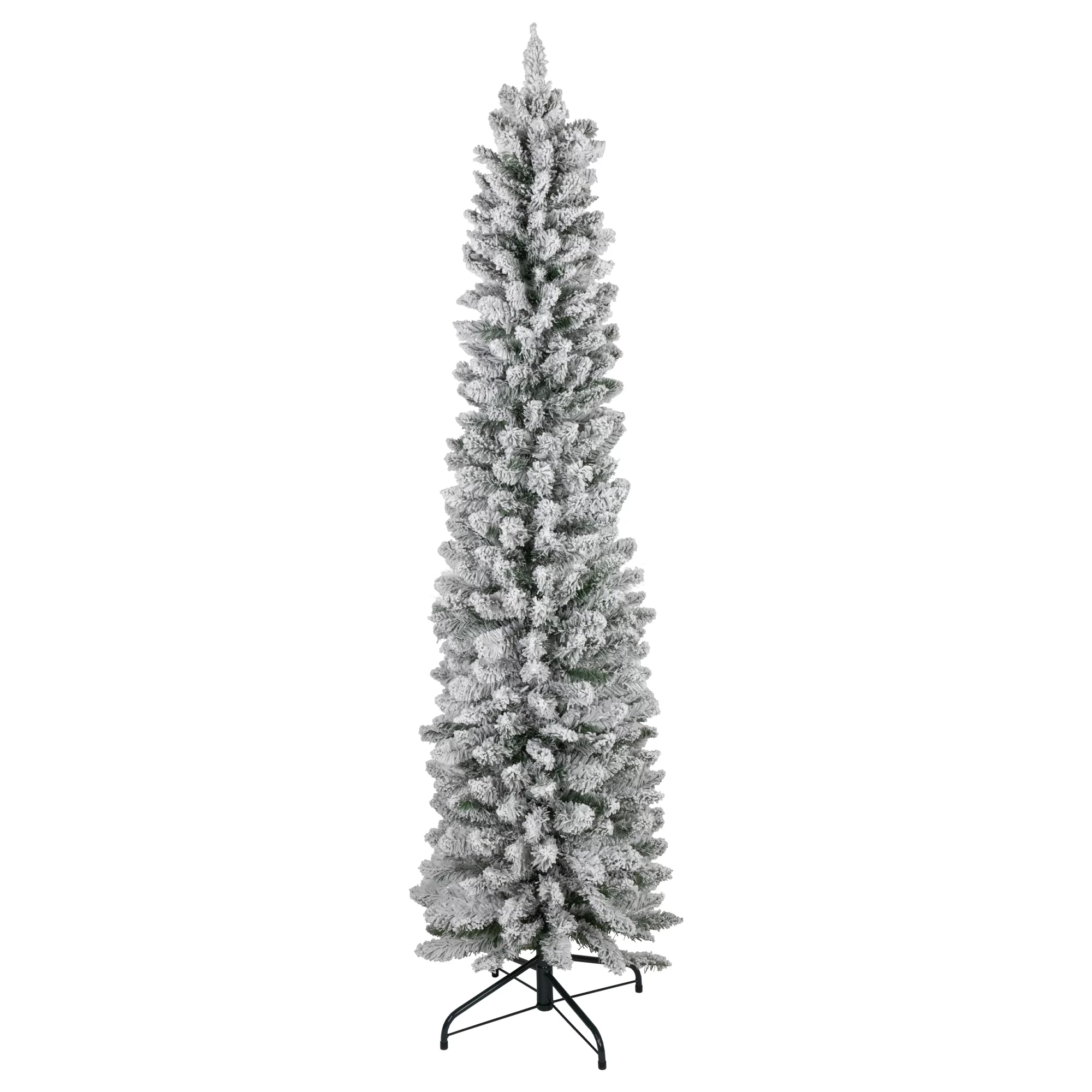 Northlight 6' Flocked North River Pine Pencil Artificial Christmas Tree, Unlit