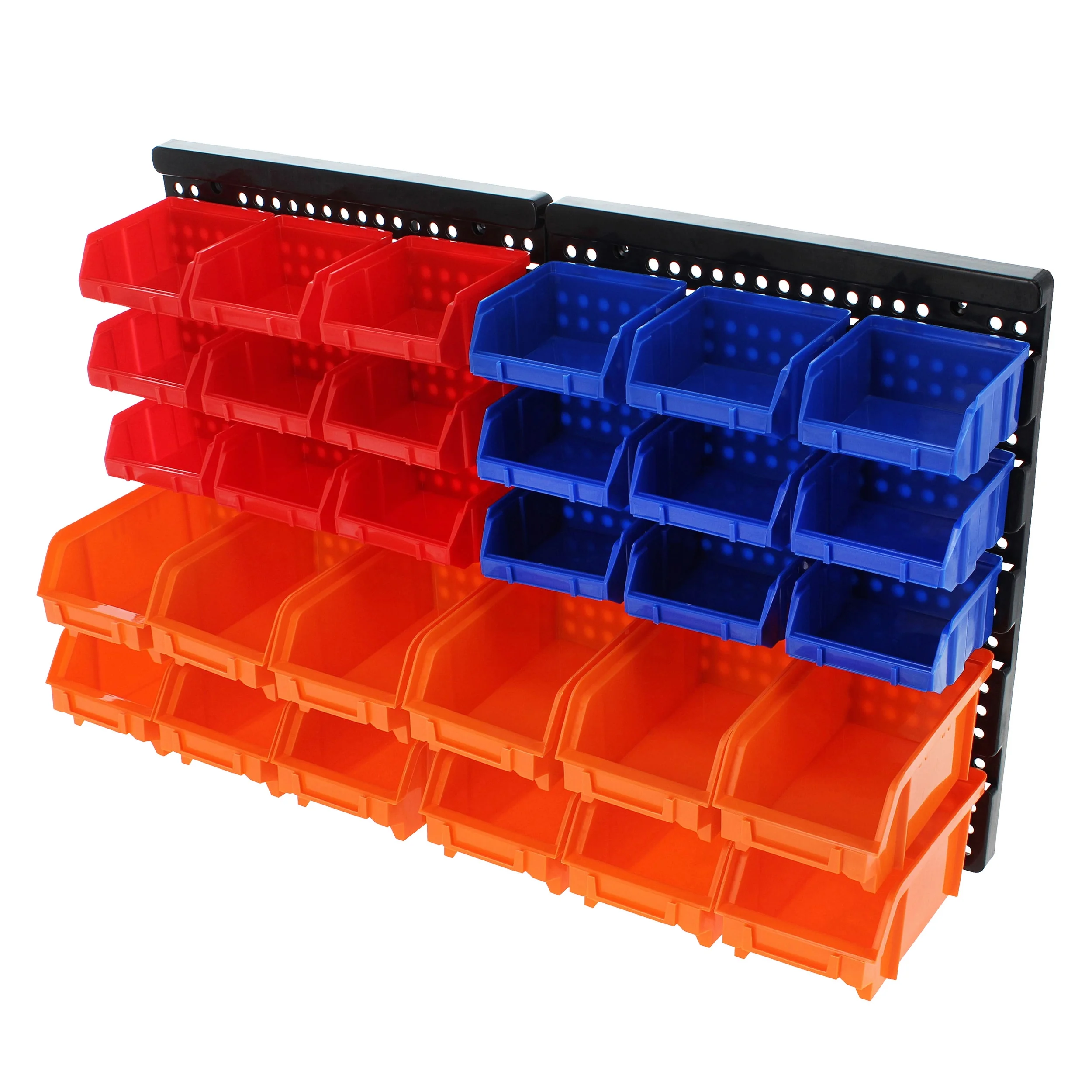 ABN Screw Organizer Wall Mounted Storage Bins - 30pc Small Parts Organizer