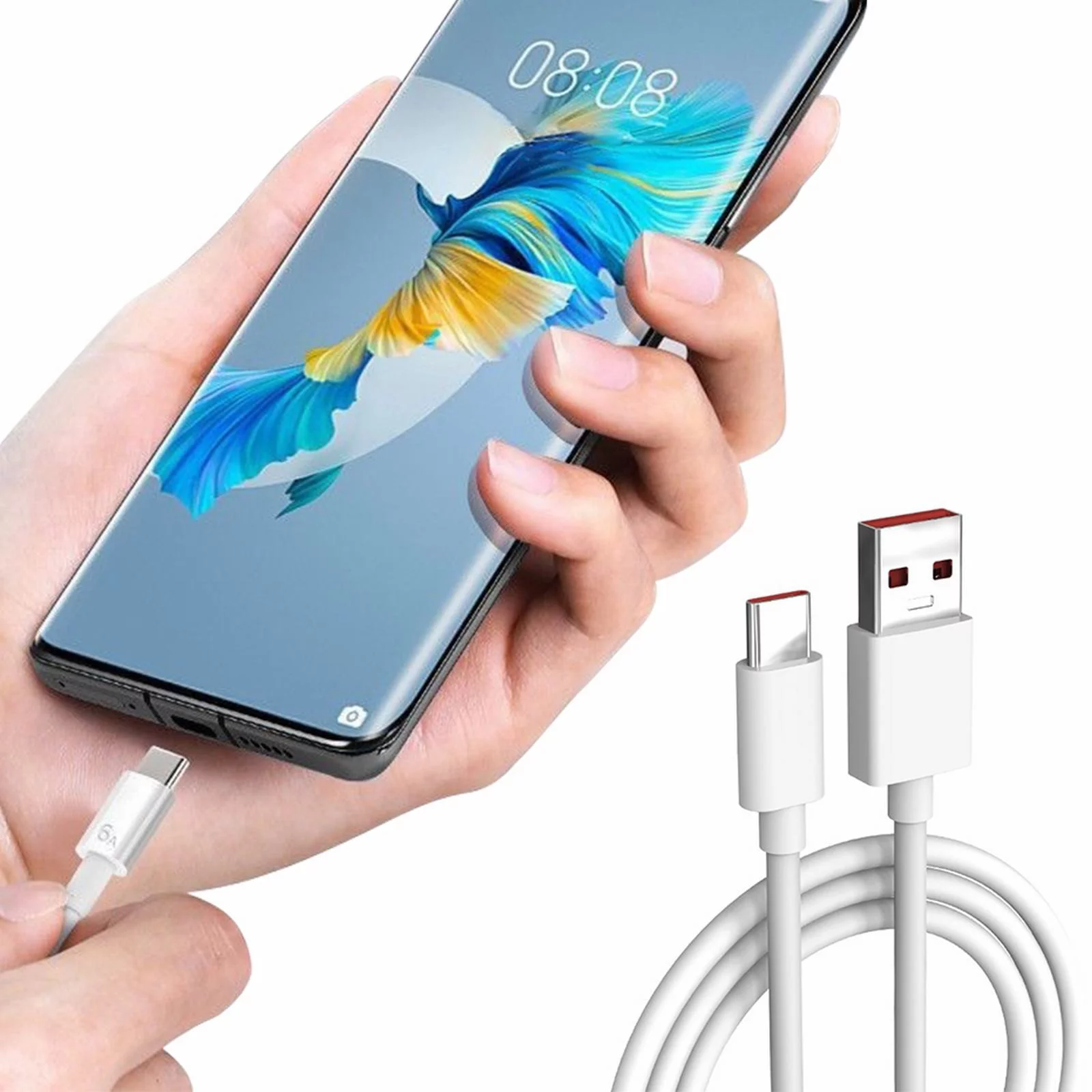 Go Pro 5 Session Cord Type C Smartphone Charging Data Cable 7A Mobile Phone Fast Charging Cable 1m