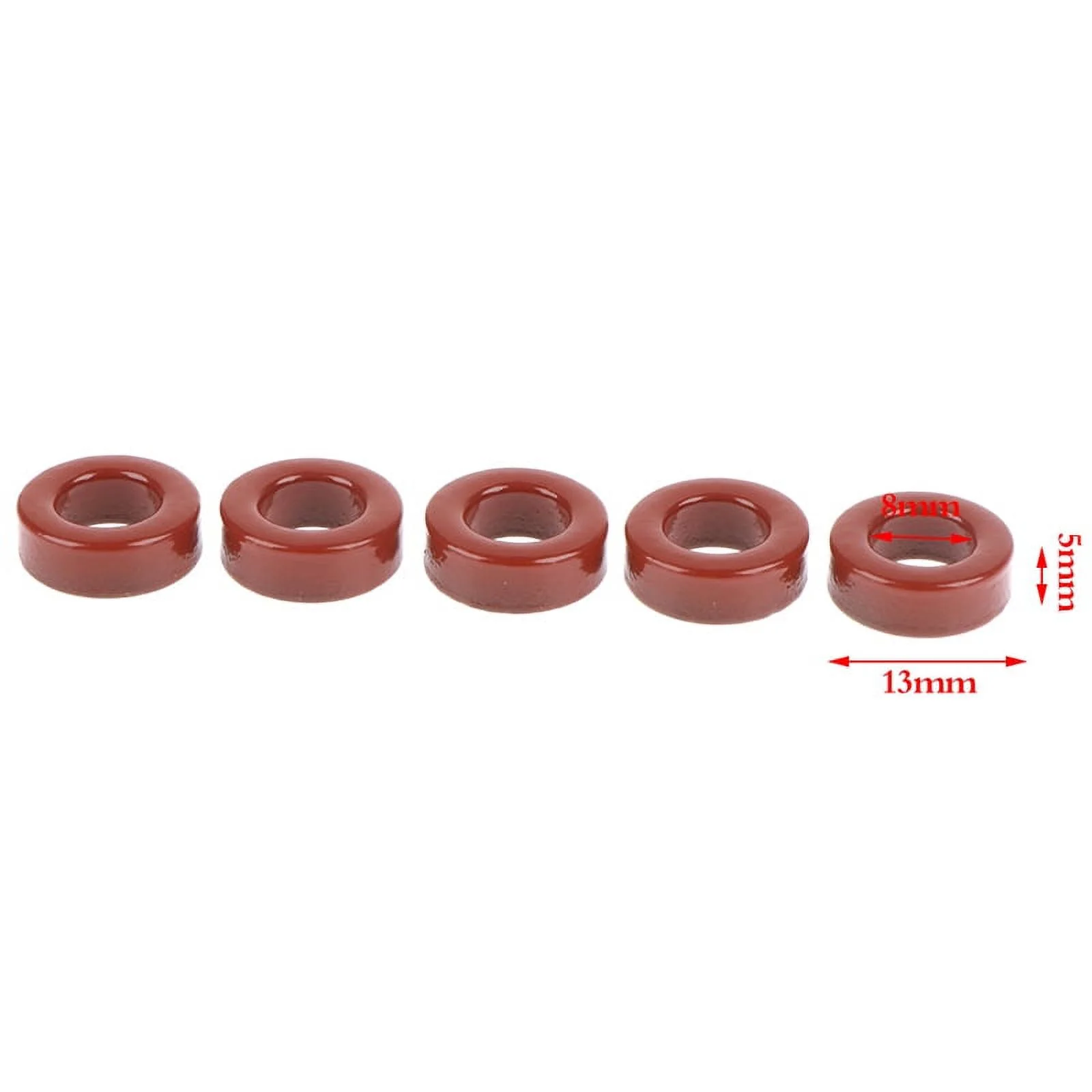 5pcs Carbonyl Iron Powder Cores T50-2 13*7*5 mm 4.9nH/N2 Ferrite Toroid Core WA