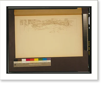 Historic Framed Print, Villa D.D. Martin, Buffalo, N.Y..Frank Lloyd Wright., 17-7/8