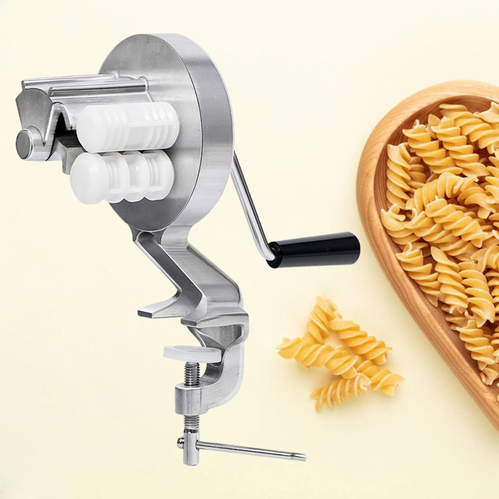 kowaku Cavatelli Maker Tool Pasta Maker Attachments Hand Press with Hand Crank Kitchen Tools Cavatelli Maker Baking Party Restaurant