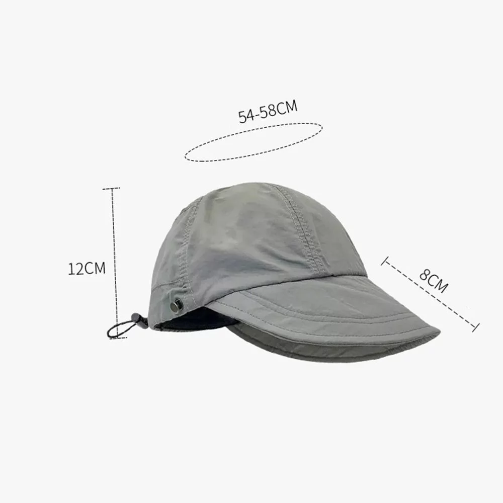 Ladies Women Adjustable Korean Fisherman Cap Bucket Hat Fishing Hat Sun Hats IVORY