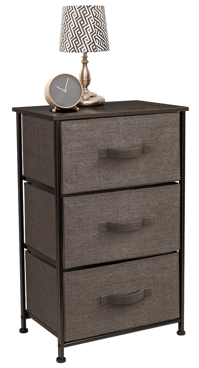 3 Drawers Chest Dresser - Brown