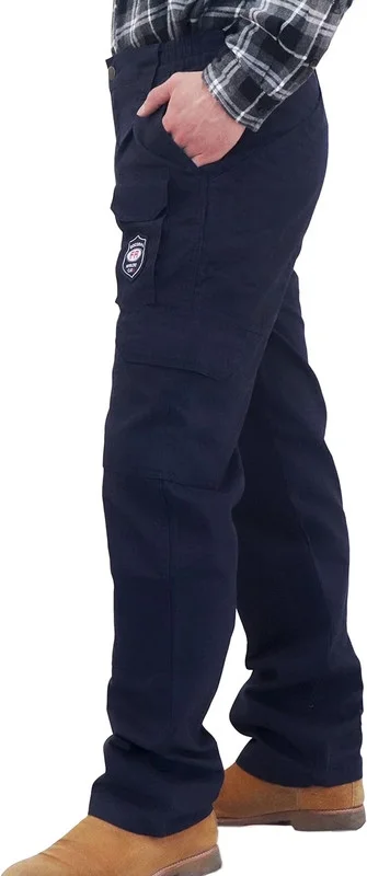 BOCOMAL Men's FR Cargo Pants Midweight 7.5oz (7 Pockets) Multi-Pockets FR Pants