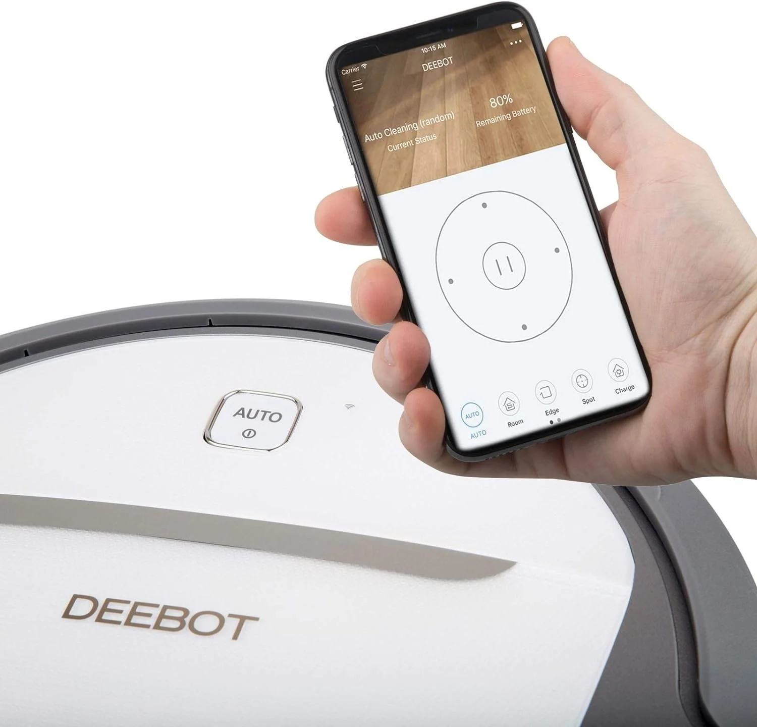 Used ECOVACS DEEBOT M80 Pro Robot Vacuum Cleaner with Mop and Water Tank Attachment, Brush Roll Attachment, for Pet Hair, Fur, Works with Alexa