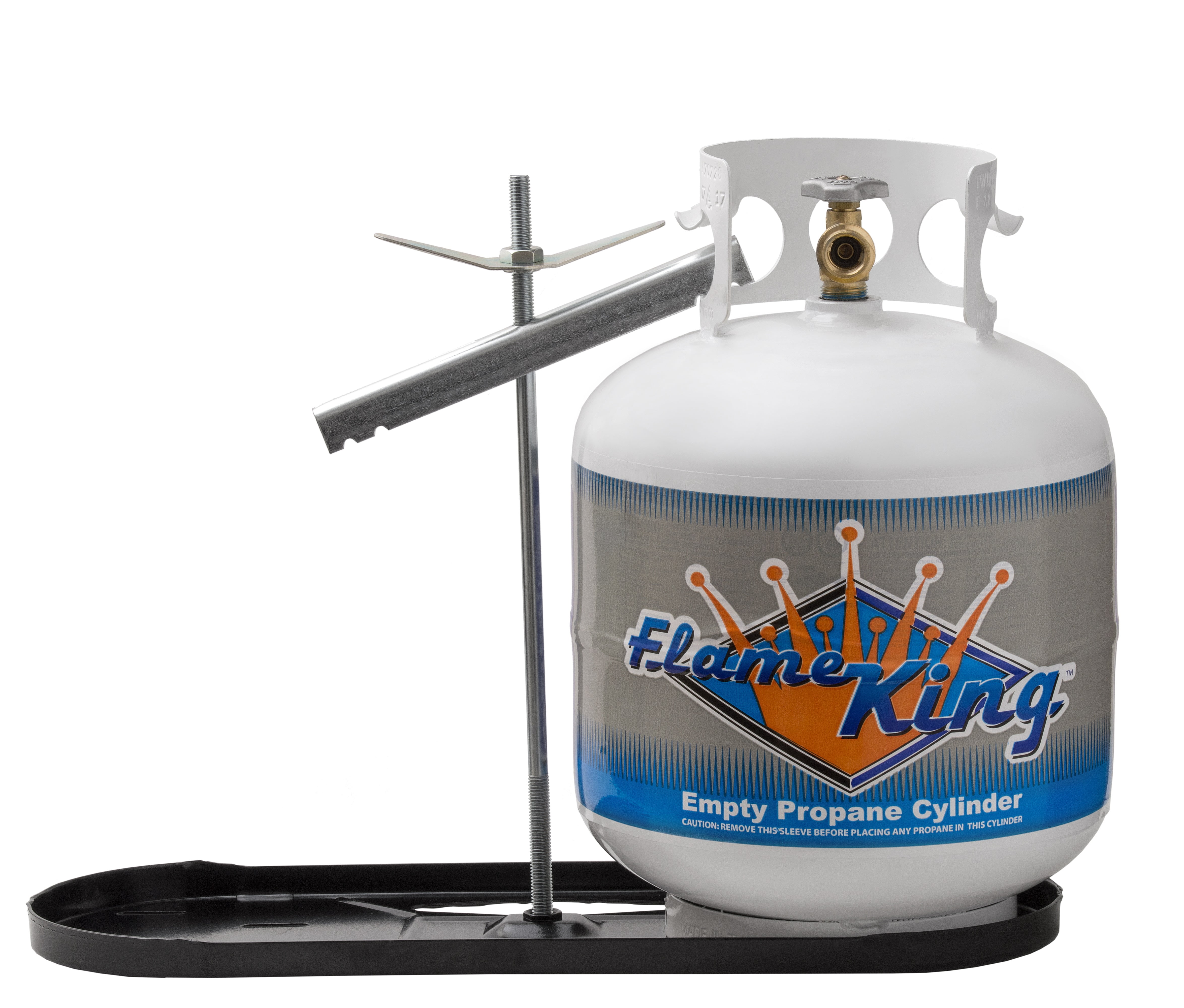 RV Propane Gas Double Bottle Rack, 20 lb Cylinder Kit Dual Hold Down Rack