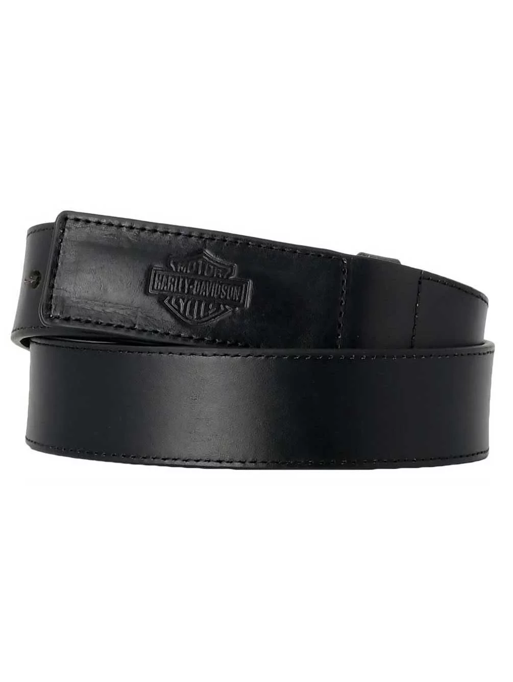 Harley-Davidson Men's Tool Master Bar & Shield Genuine Leather Belt - Black (32), Harley Davidson