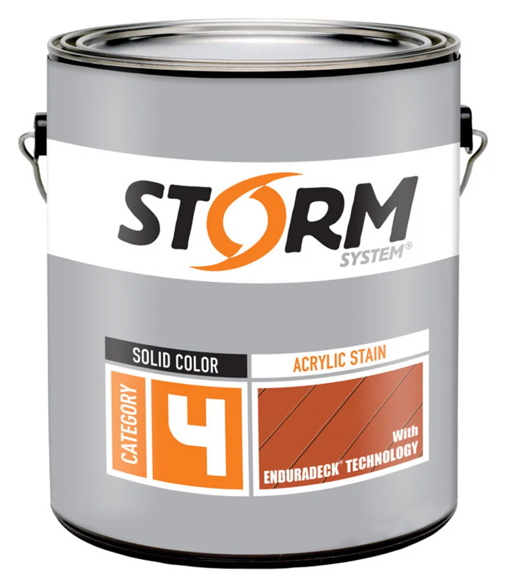 Storm System 1914712 Enduradeck Solid Medium Base Acrylic Exterior Stain, 1 gal - Case of 4