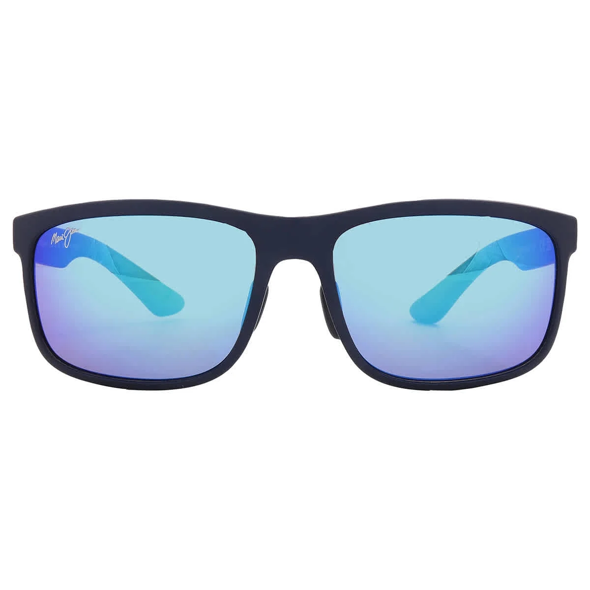 Maui Jim Men's and Women's Huelo Polarized Classic Sunglasses, Blue/Blue Hawaii, Medium