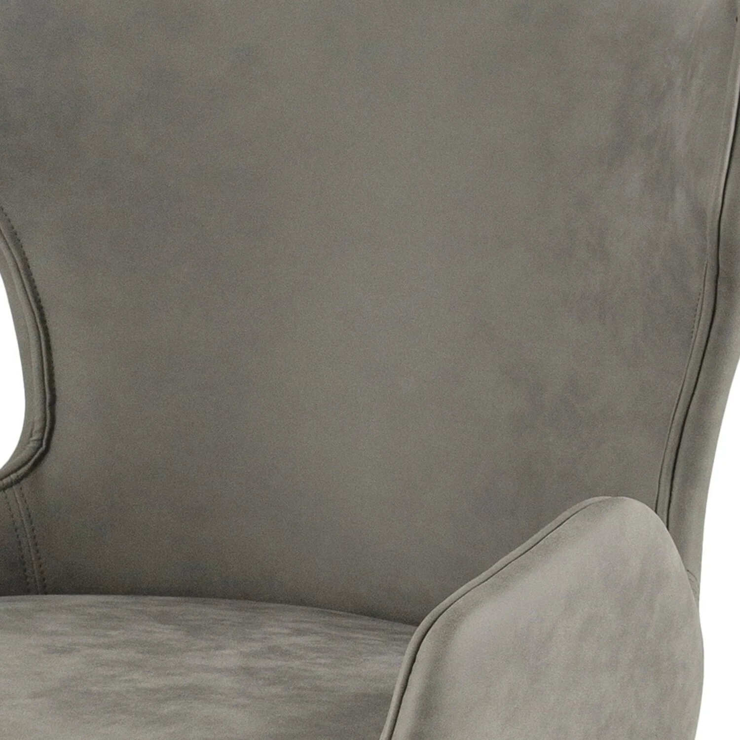 Benjara Rog 23 Inch Wood Dining Chair Set of 2, Wingback Seat, Gray and Brown