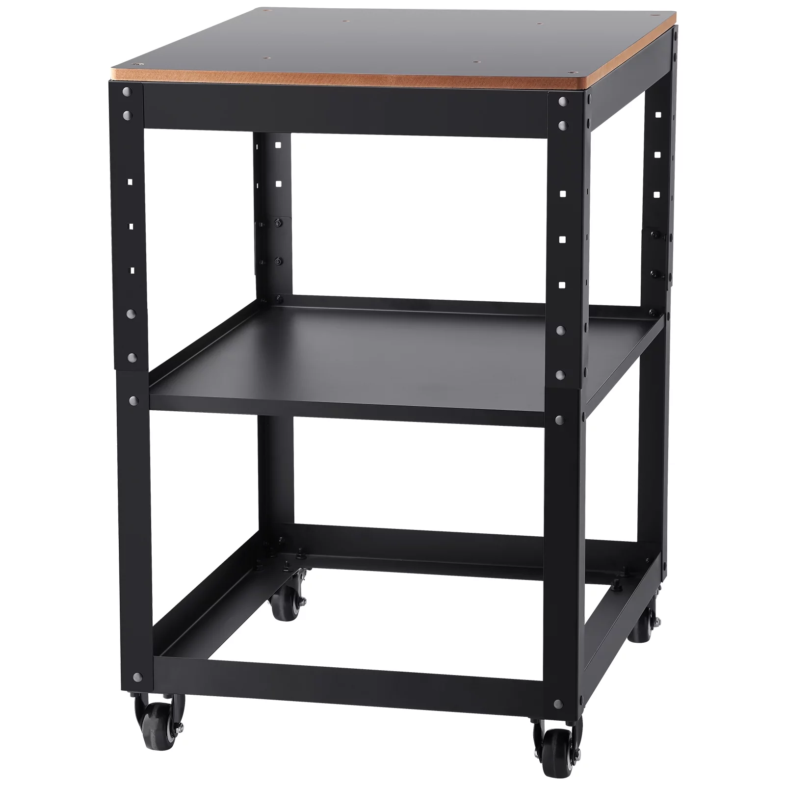 BENTISM Mobile Stand for Thickness Planer 100 lbs Heavy Loads 3-Gear Height Saw Stand w/ 4 Casters