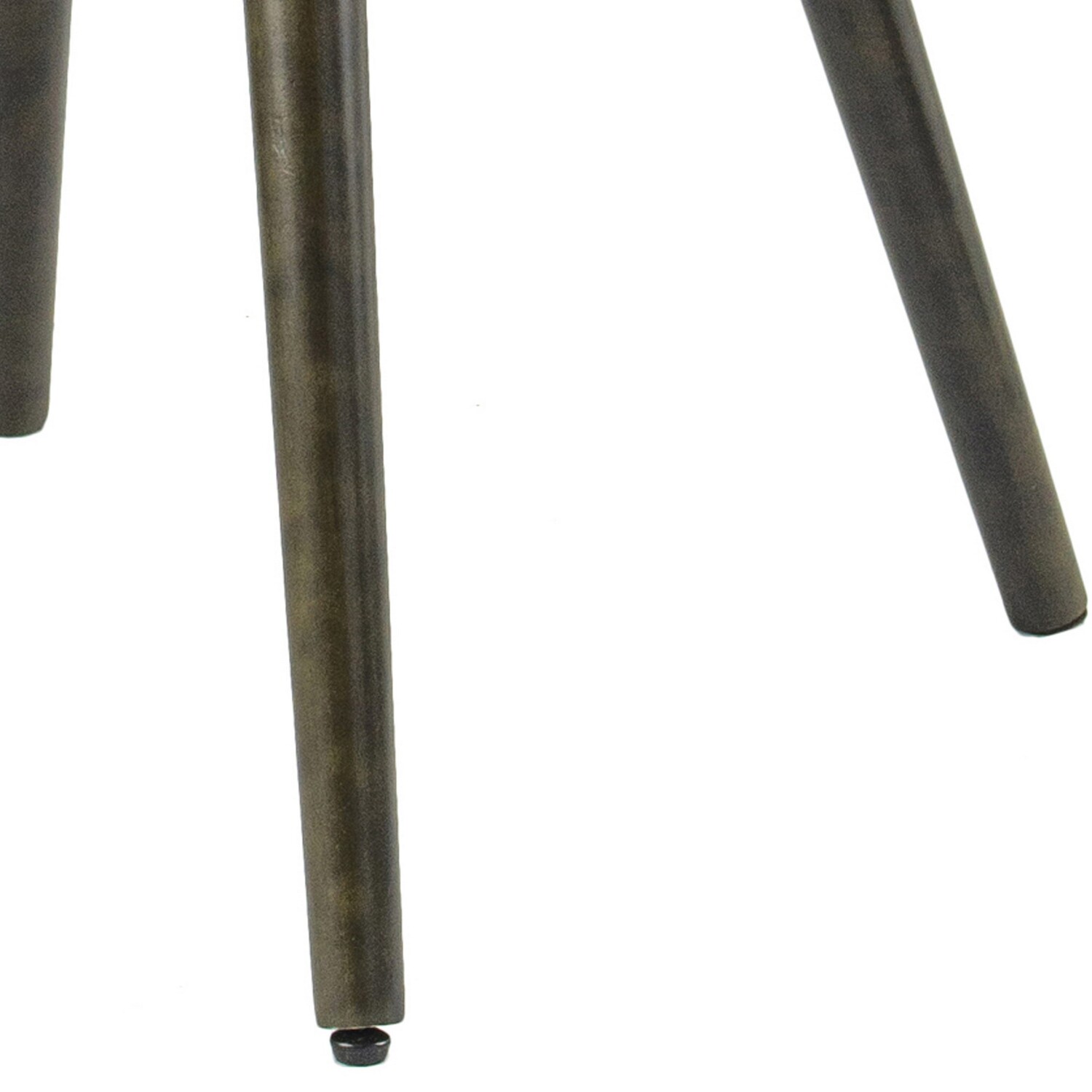 Benjara Rog 23 Inch Wood Dining Chair Set of 2, Wingback Seat, Gray and Brown