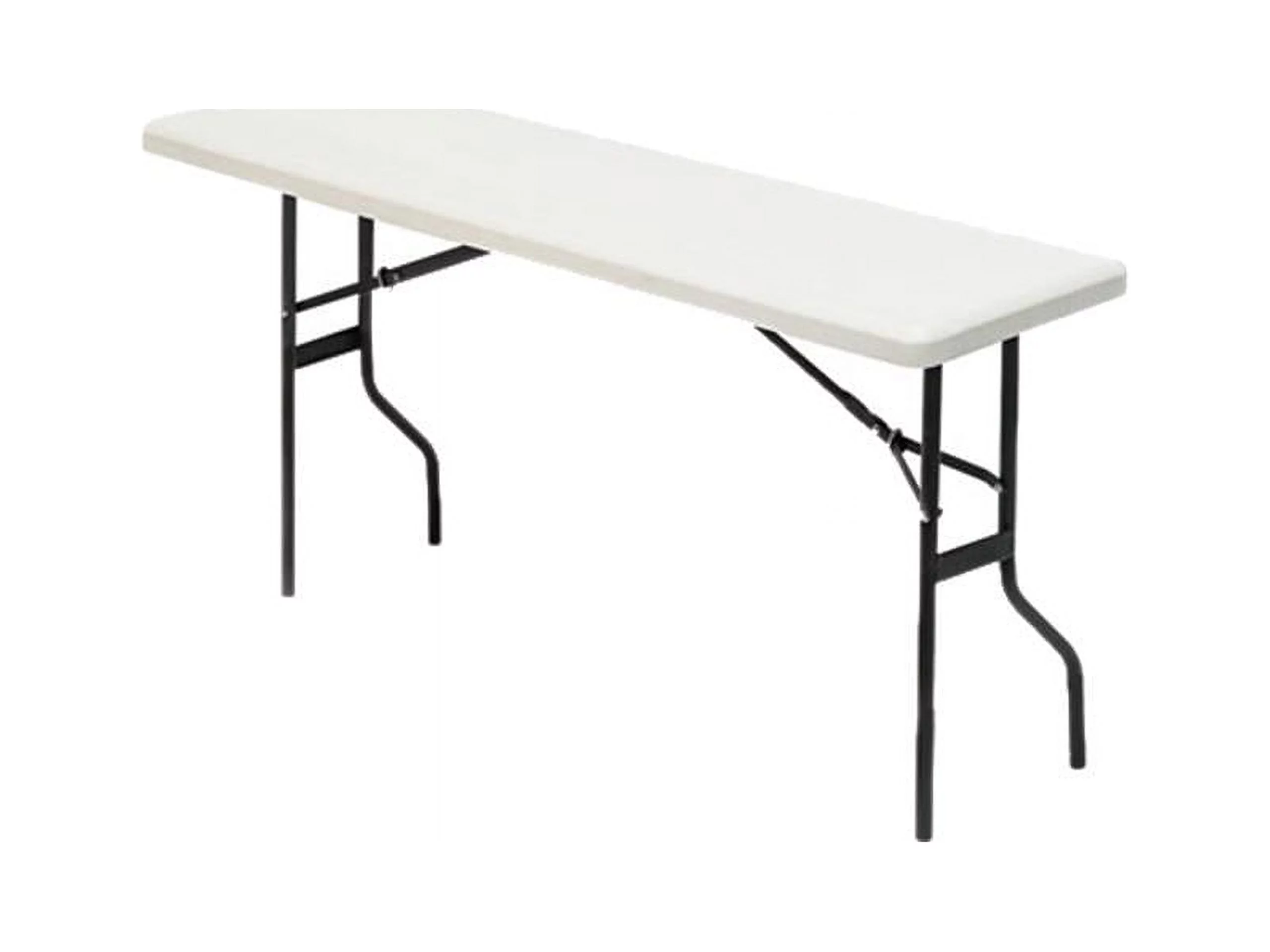 Indestructables Too 1200 Series Resin Folding Table, 60w X 18d X 29h, Platinum
