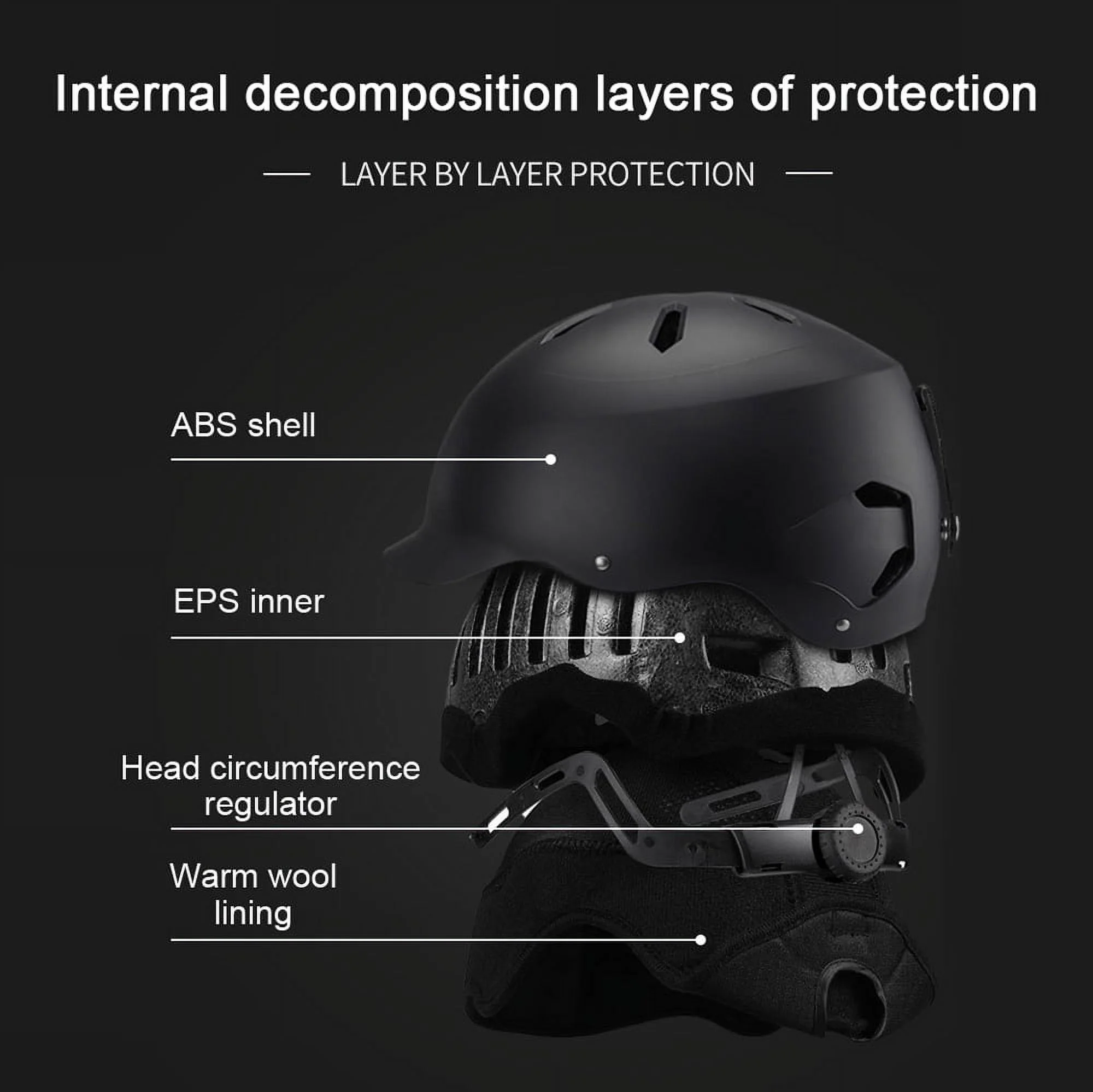 Ski Mirror Elastic Band Winter Warm Cycling Helmets, Adjustable Motorcycle Electric Bike Safety, Men Women Ski Snowboard Helmets