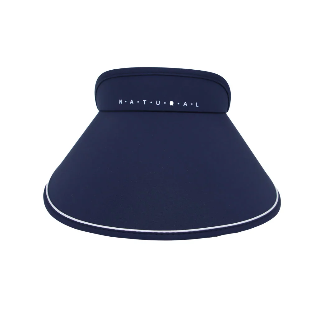 WITHMOONS Colorful Summer Sun Visor Anti UV Sunscreen Sportswear Beach Hat for Women ACV1410 (Navy)