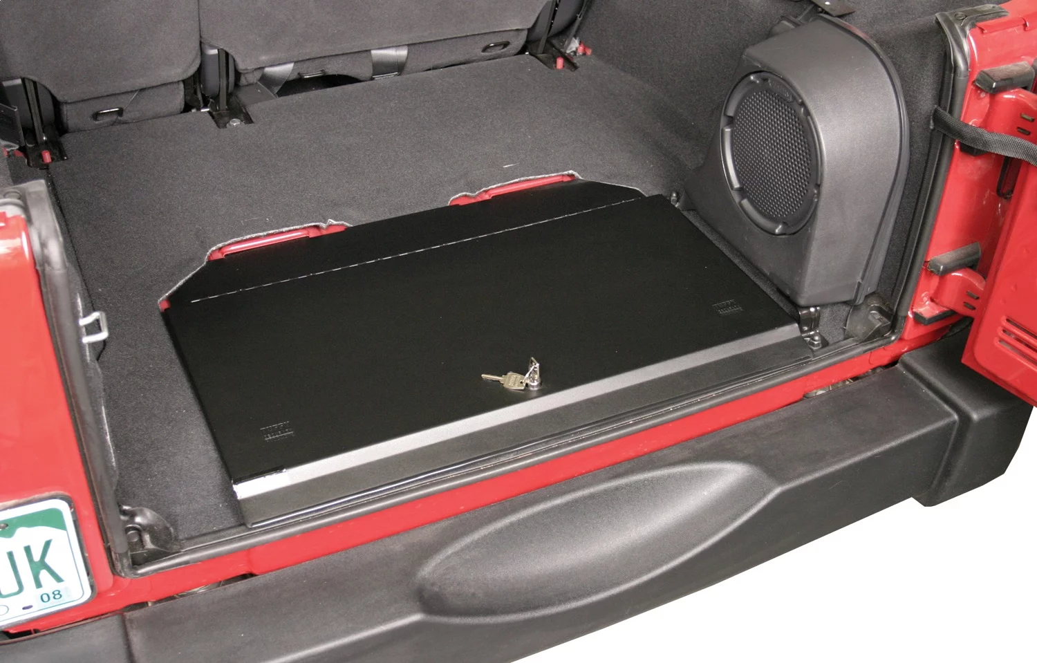 Tuffy Security Products 143 01 In Floor Locking Cargo Lid Fits Fits/For Fits select: 2015-2018 JEEP WRANGLER UNLIMITED, 2012-2014 JEEP WRANGLER