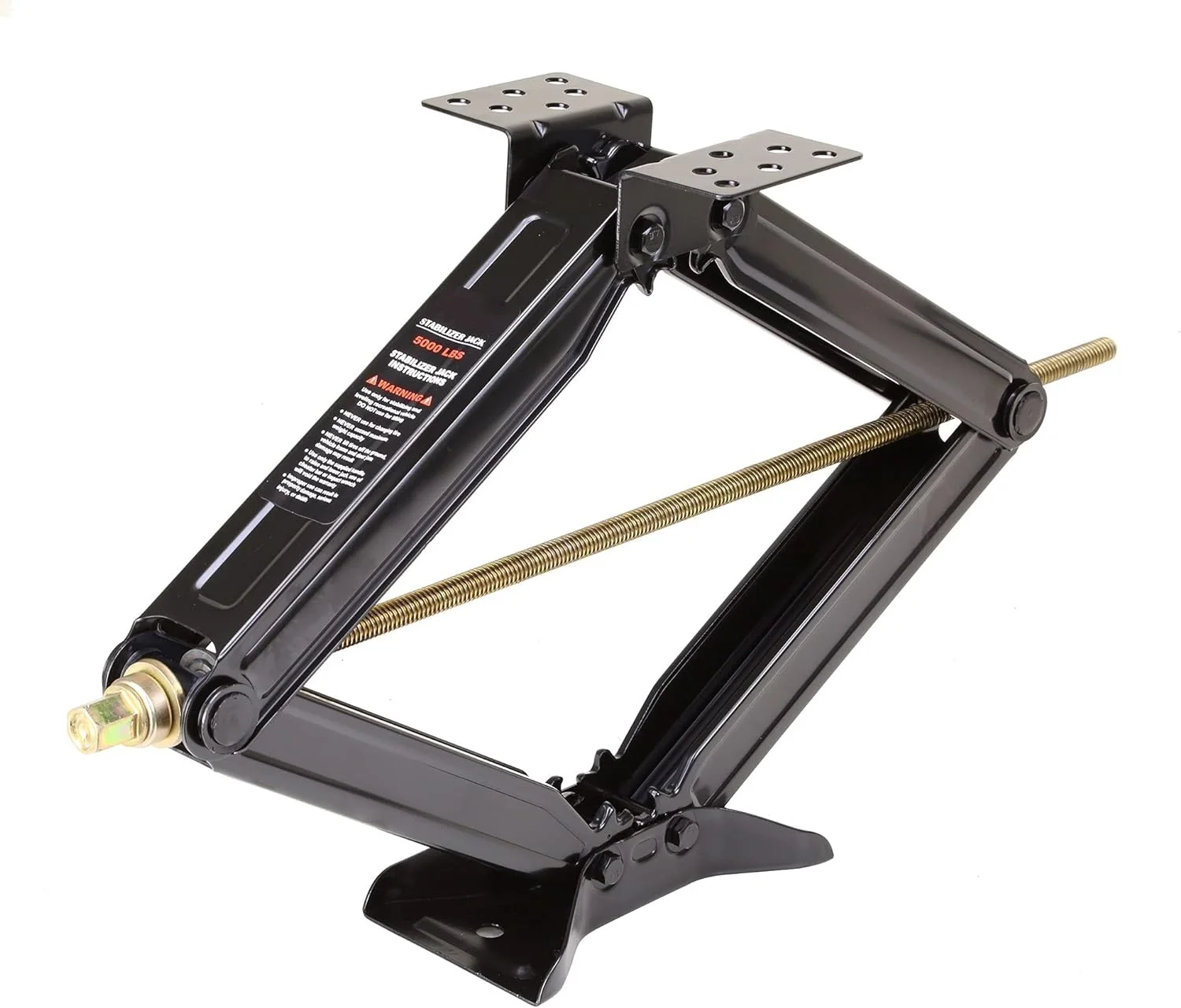 RV Camper Trailer Stabilizer Leveling Scissor Jacks w/Socket & Level 24