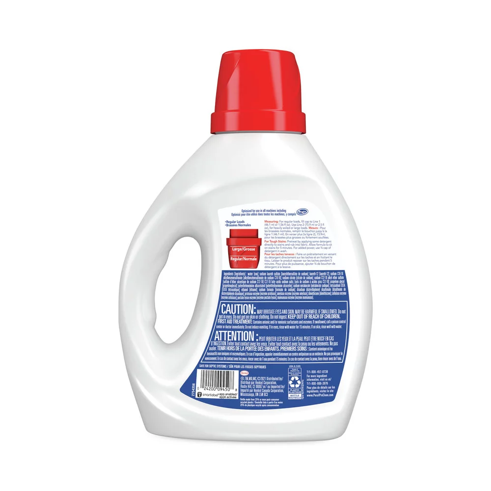 Persil 09451 ProClean 100 oz. Bottle Sensitive Skin Power-Liquid Laundry Detergent (4/Carton)