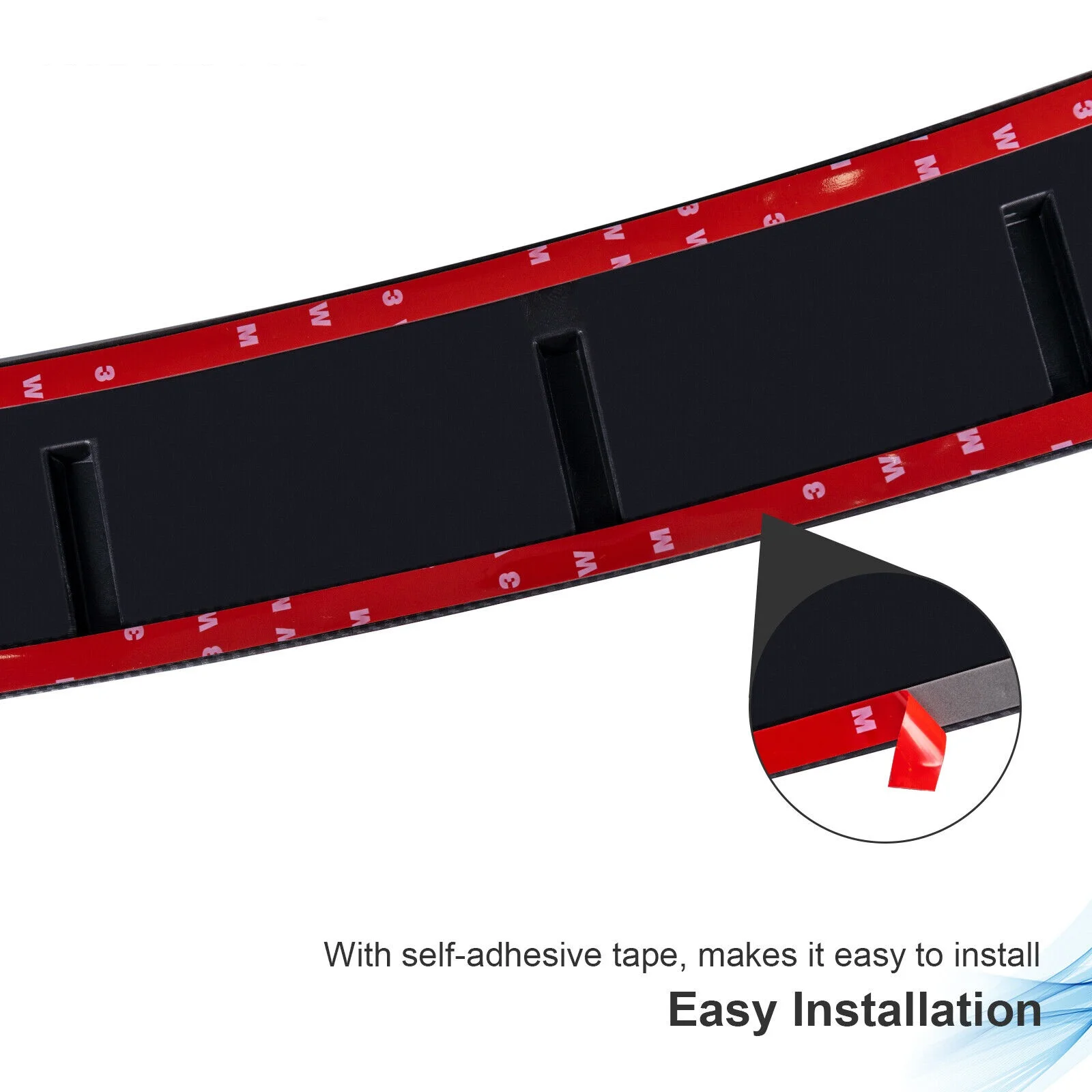 Rear Window Roof Spoiler Fit for Honda Civic 4 Door Sedan 2016-2021 R Style Glossy Black