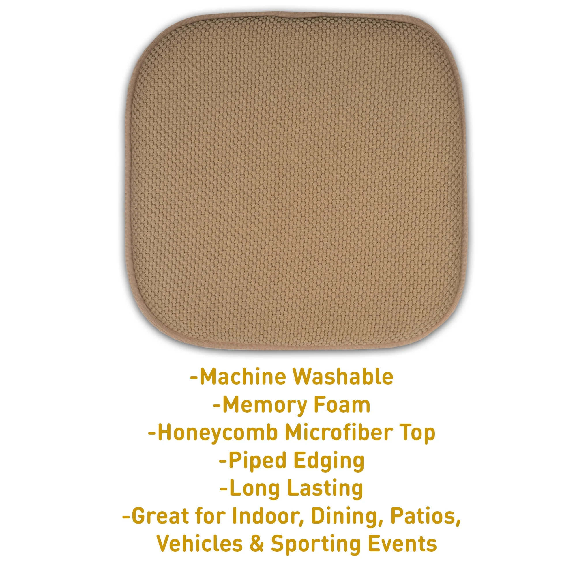 Memory Foam Honeycomb Non-Slip Back 16