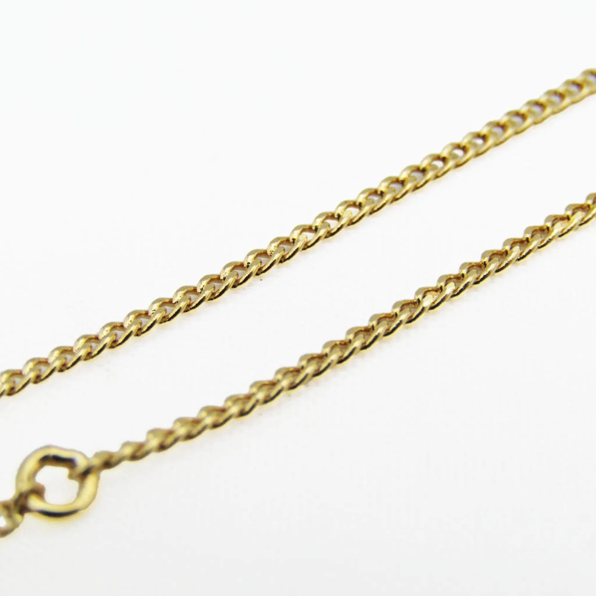 Pre-Owned Celine Alphabet 46B0 6BRA Metal No Stone Charm Bracelet Gold (Good)