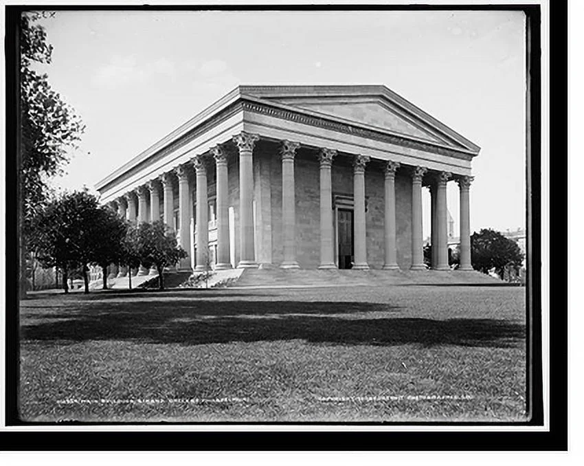 Historic Framed Print, Main building, Girard College, Philadelphia - 4, 17-7/8