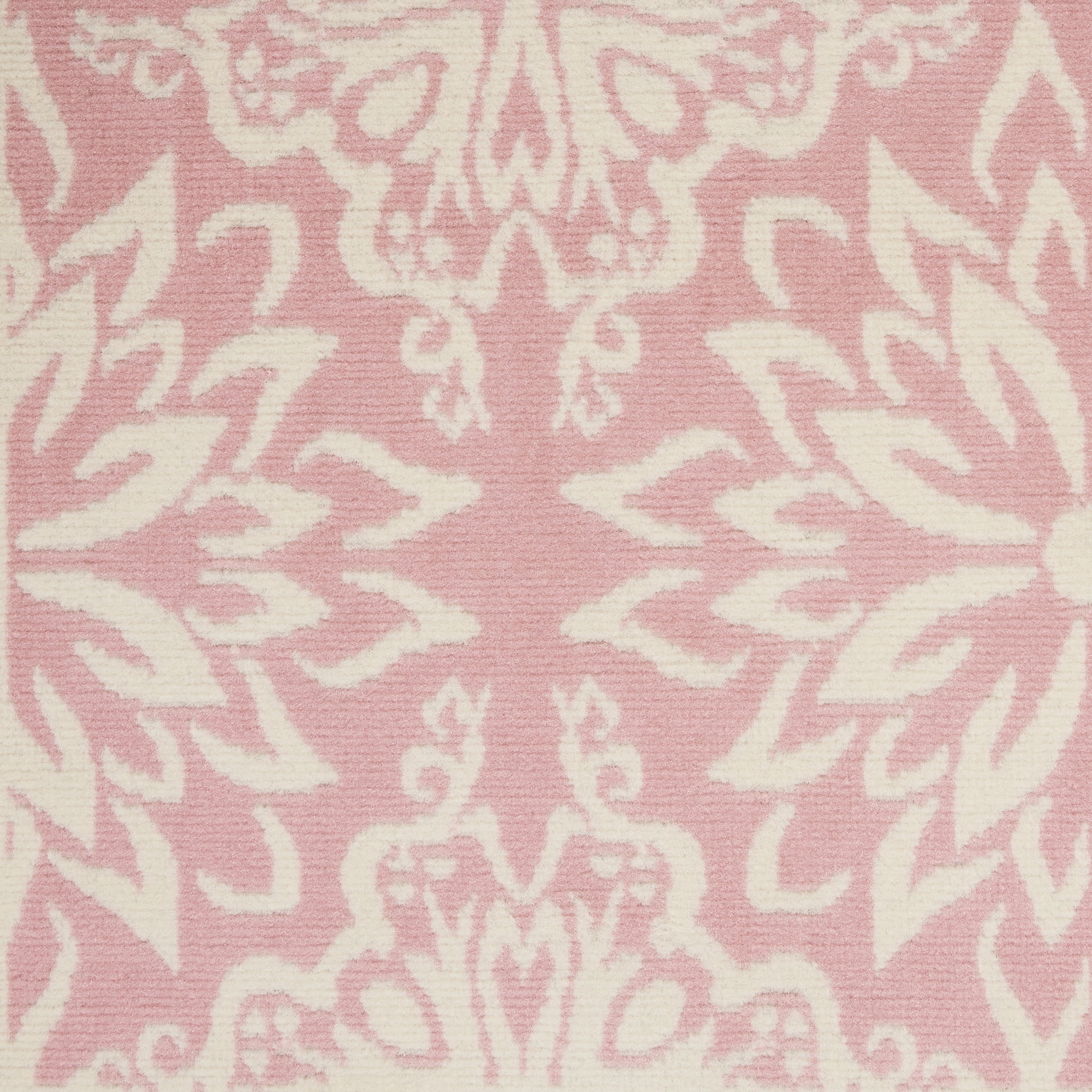 Nourison Bliss Modern Floral Ivory/Pink 5'3